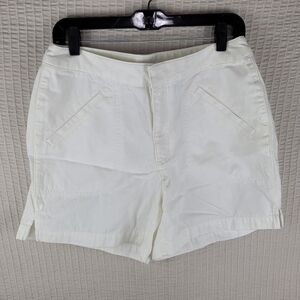 Liz Claiborne LizWear Jeans‎ White Shorts - Women's 12P